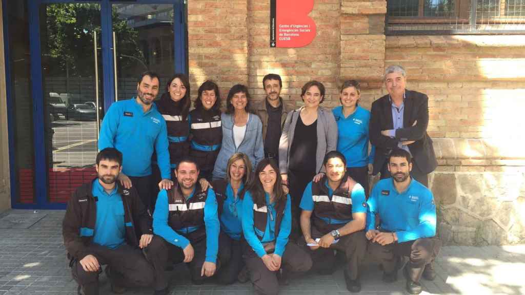 Colau, durante una visita al Centre Municipal d'Acolliment d'Urgència per Violència Masclista de Barcelona / TWITTER @ADACOLAU