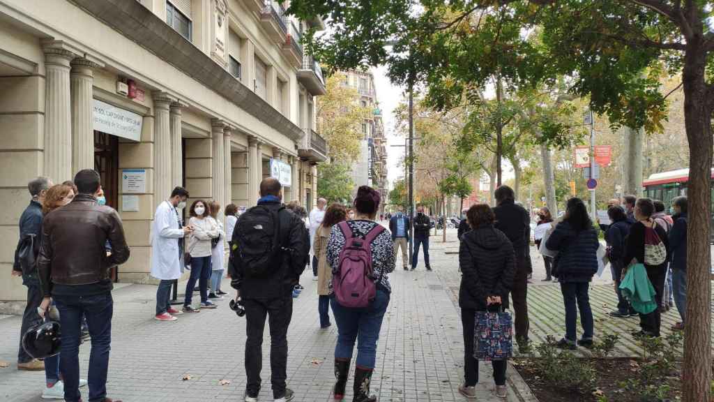 Protesta por la construcción del CAP Fort Pienc / @NOU_CAP