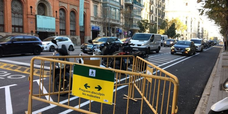 Carril bici de Aragó, aún cerrado a los ciclistas / RP