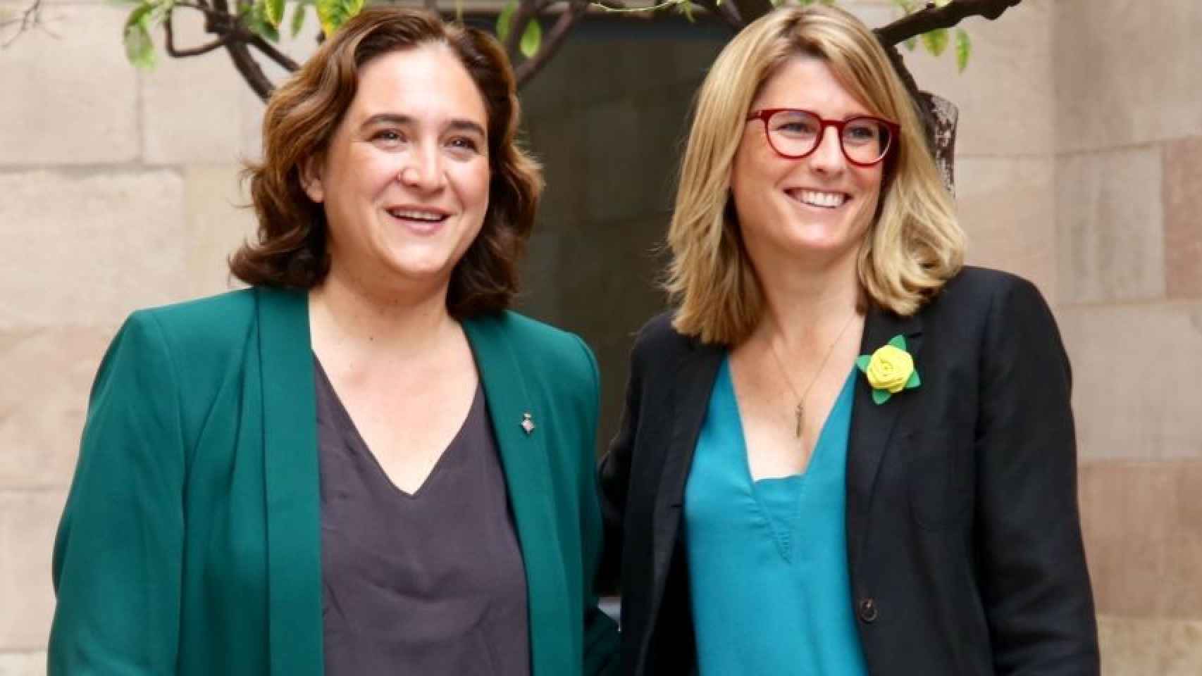 Ada Colau y Elsa Artadi, tras una reunión en la Generalitat / ARCHIVO