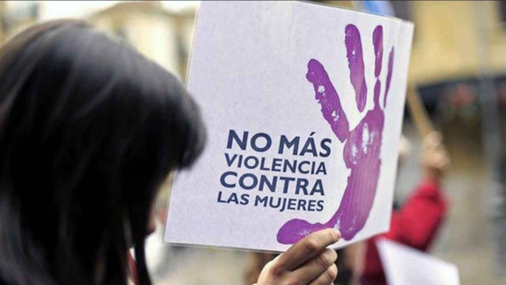 Pancarta de una manifestación contra la violencia machista / EFE