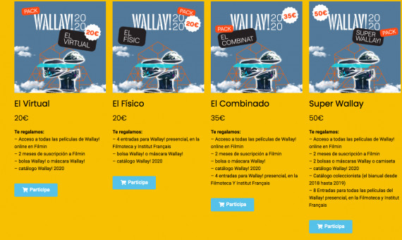 Packs para el Festival Wallay! de Cine africano de Barcelona