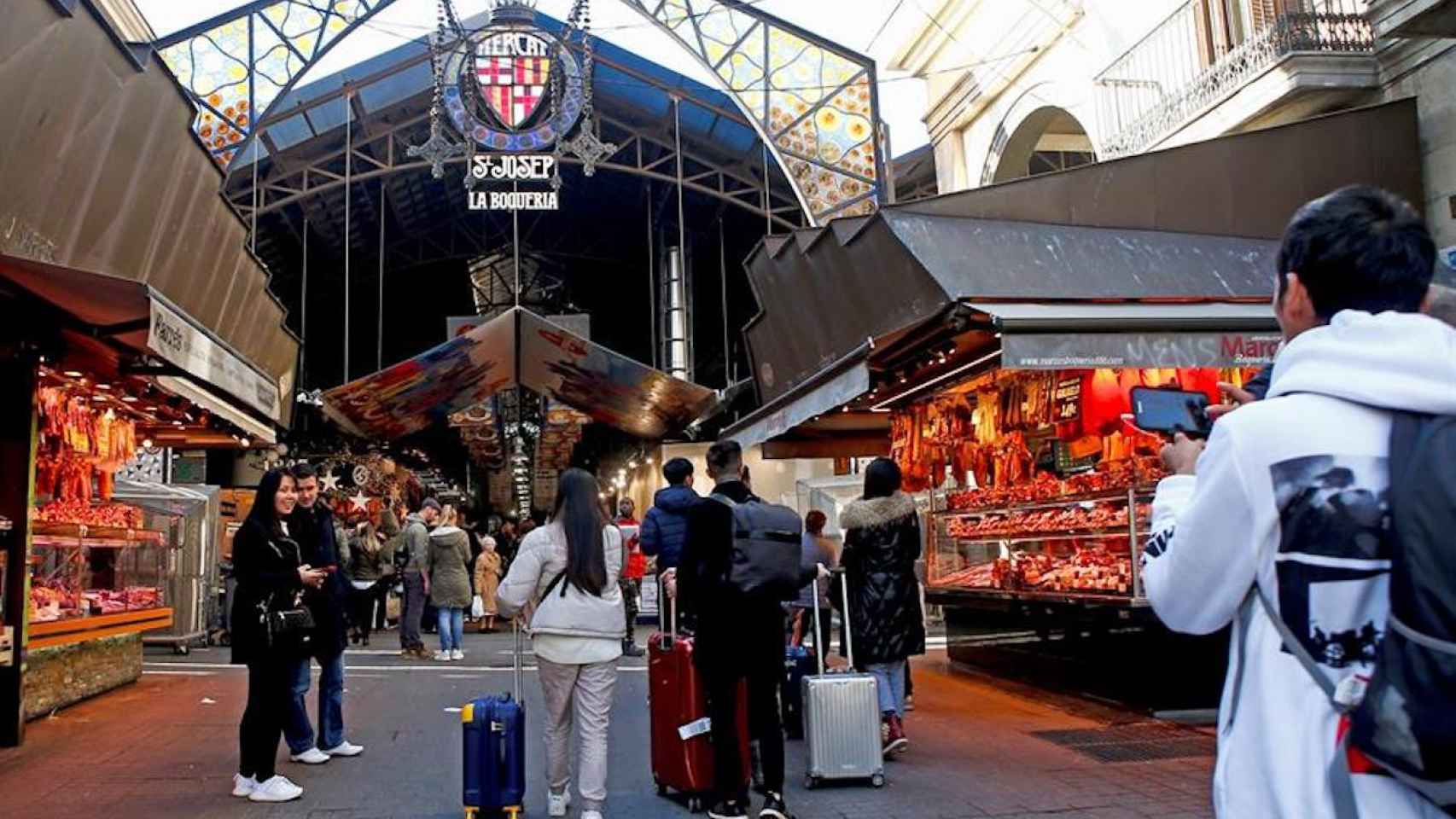 Entrada del Mercado de La Boquería / EFE