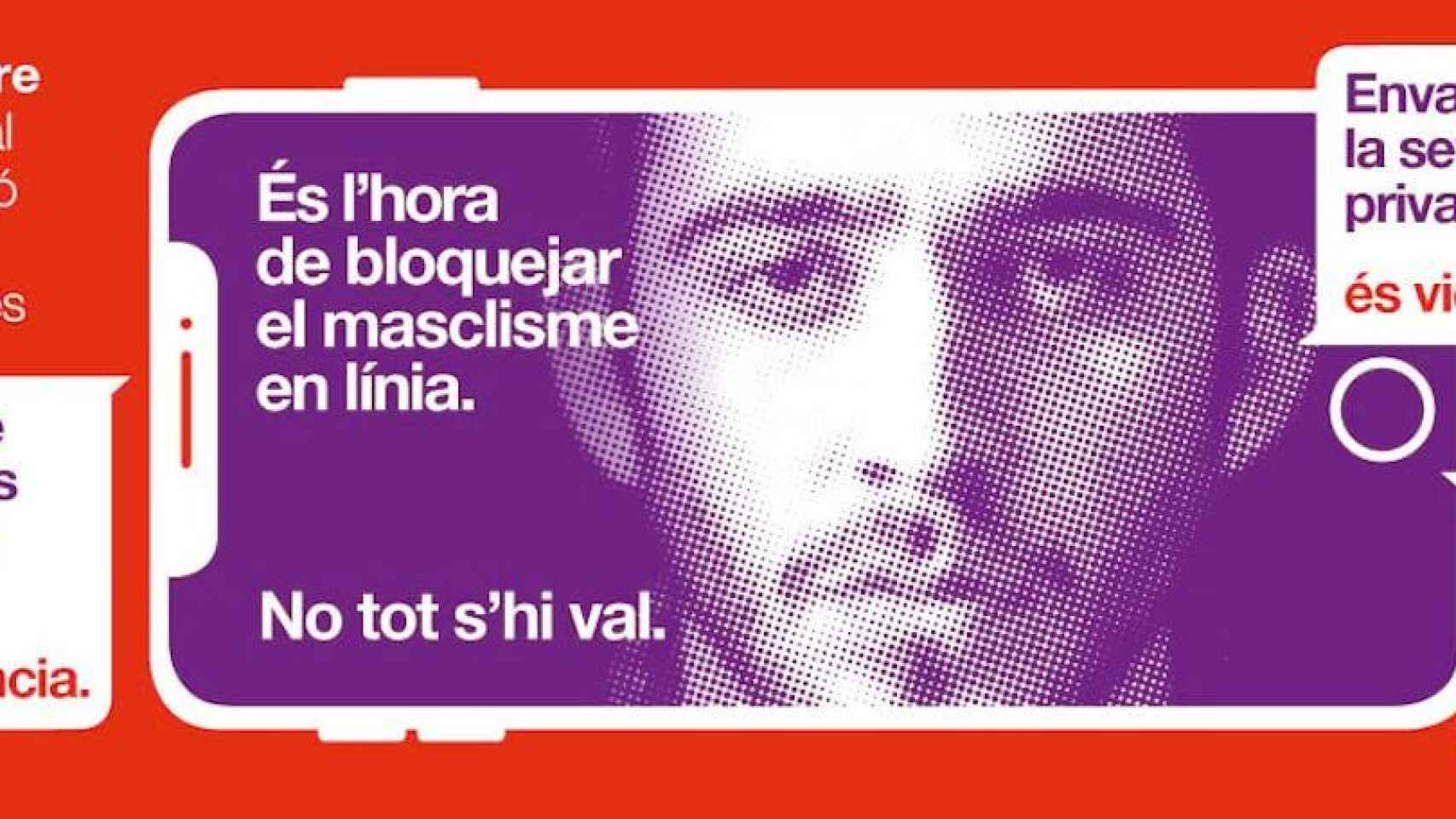 Cartel de la campaña de la Diputación de Barcelona contra la violencia machista digital / DIBA