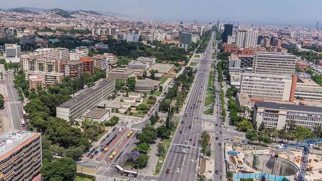 Vista aérea de la avenida Diagonal / AJ BCN