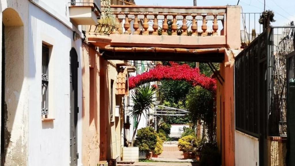 Detalle de la calle Aiguafreda, en Horta