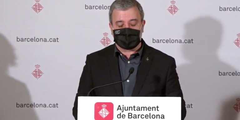 Jaume Collboni, en la rueda de prensa de este jueves / AJ. DE BCN