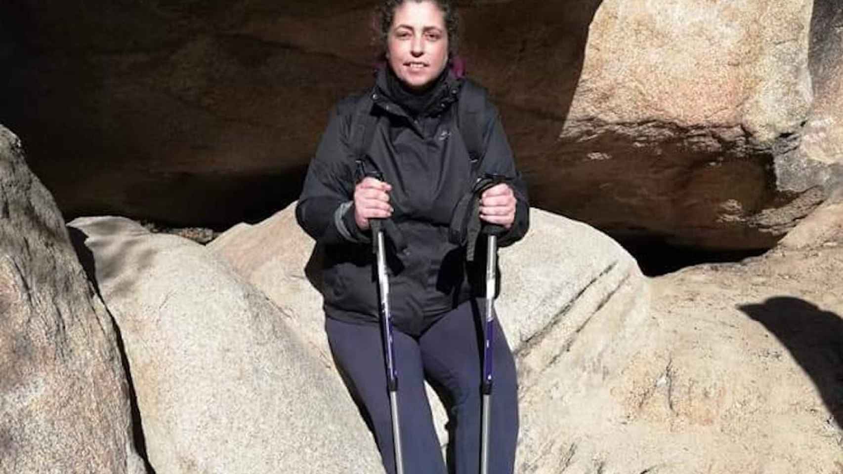 Esther Maldonado durante una de sus rutas por la montaña/CEDIDA