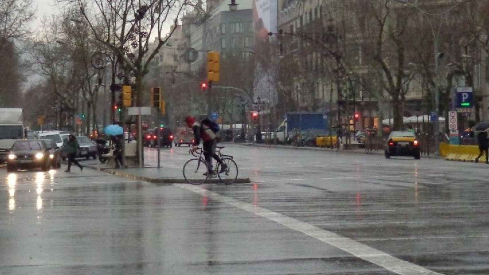 Lluvia en Barcelona