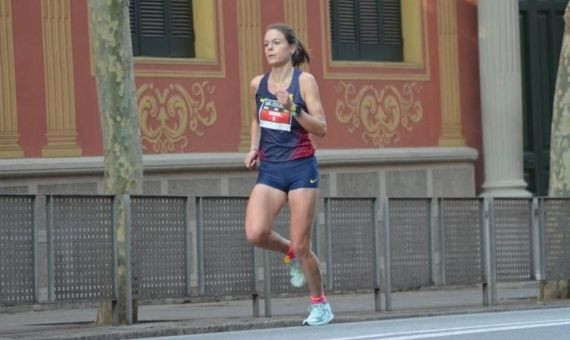 Mireia Suñé corre en la Jean Bouin del 2019, el año en que quedó tercera / MIREIA SUÑÉ