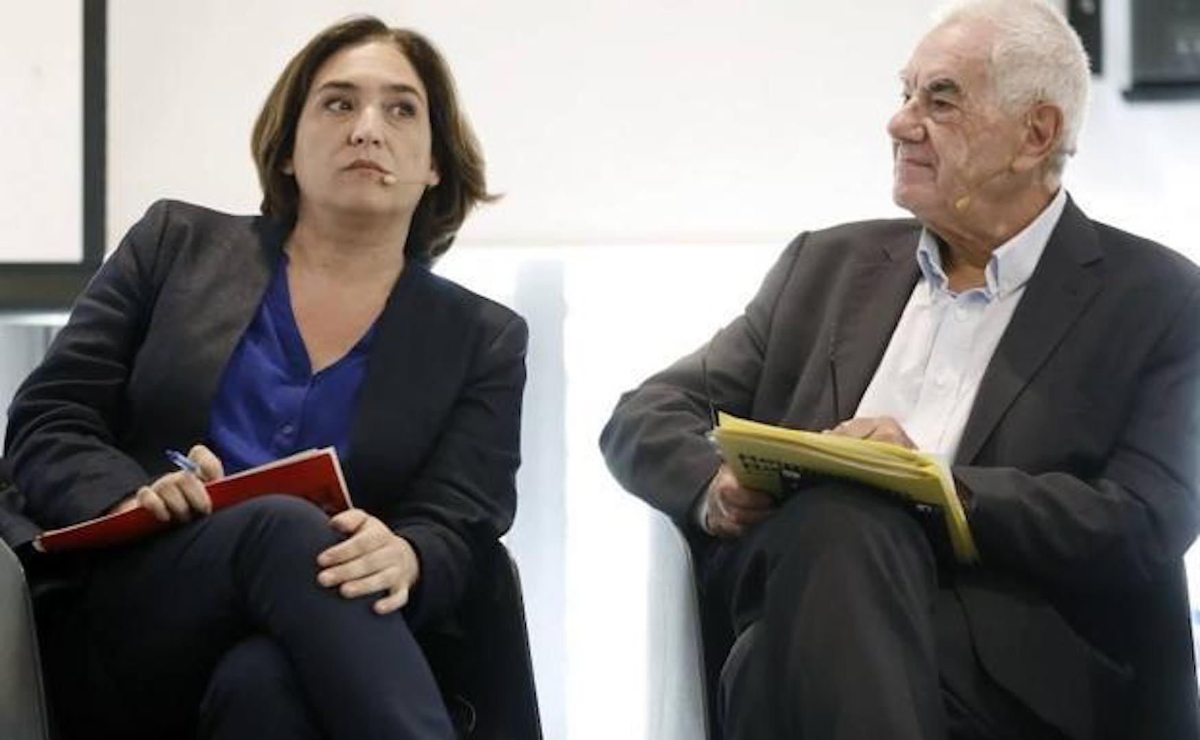 Ada Colau y Ernest Maragall durante la campaña electoral de 2019 / EFE 