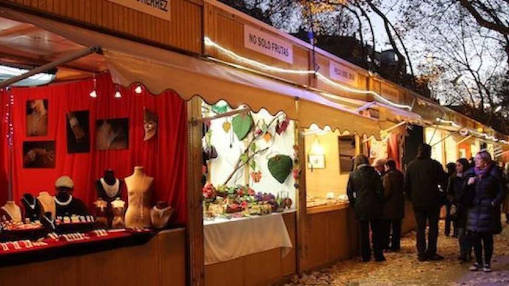 Feria de Reyes en la Gran Via de Barcelona