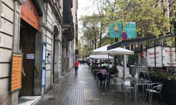 El Racó de Llúria tiene autorización para tan solo una mesa en la terraza / D.G.