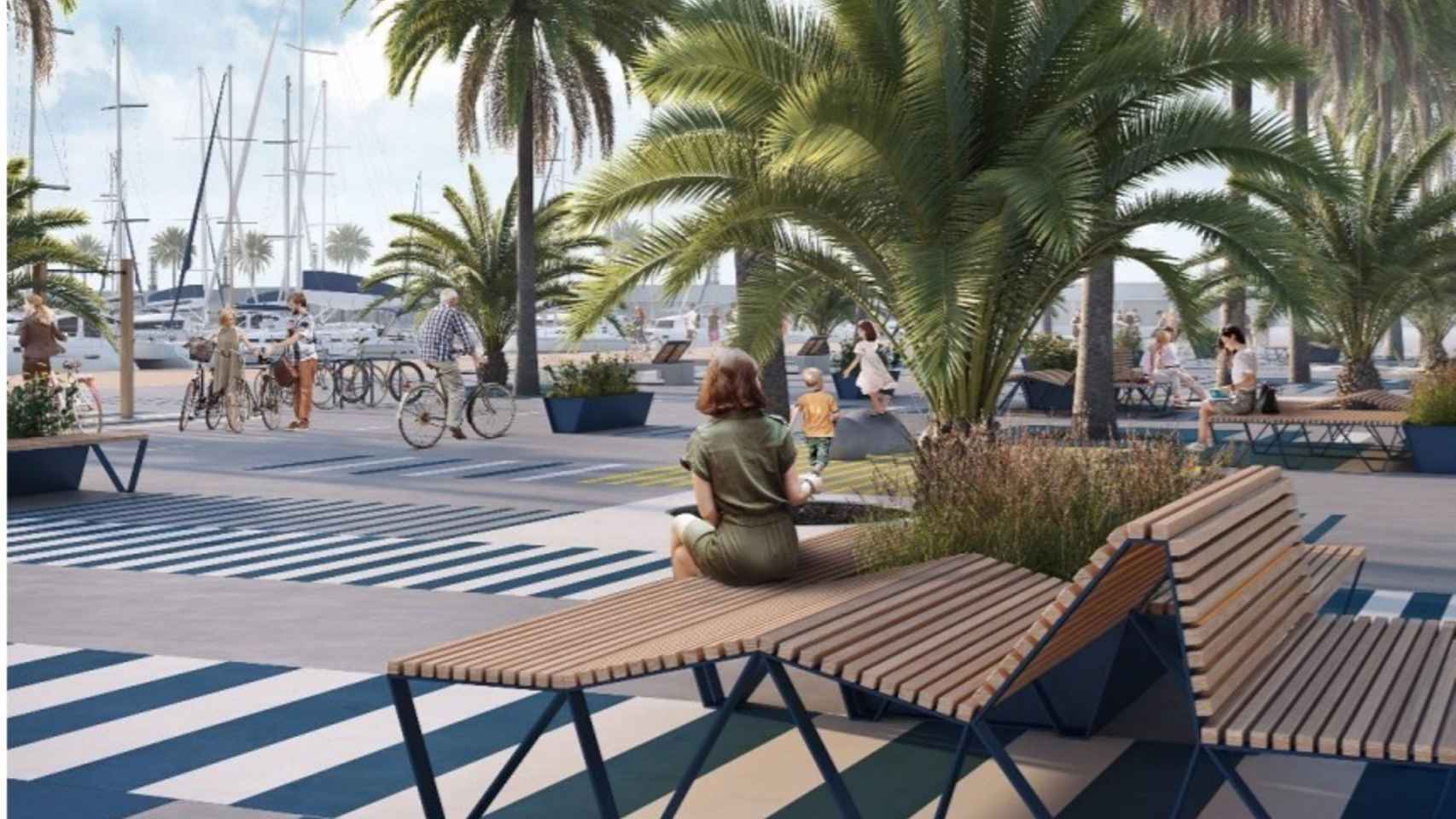 Proyecto de reforma provisional del Port Olímpic de Barcelona / AJ BCN