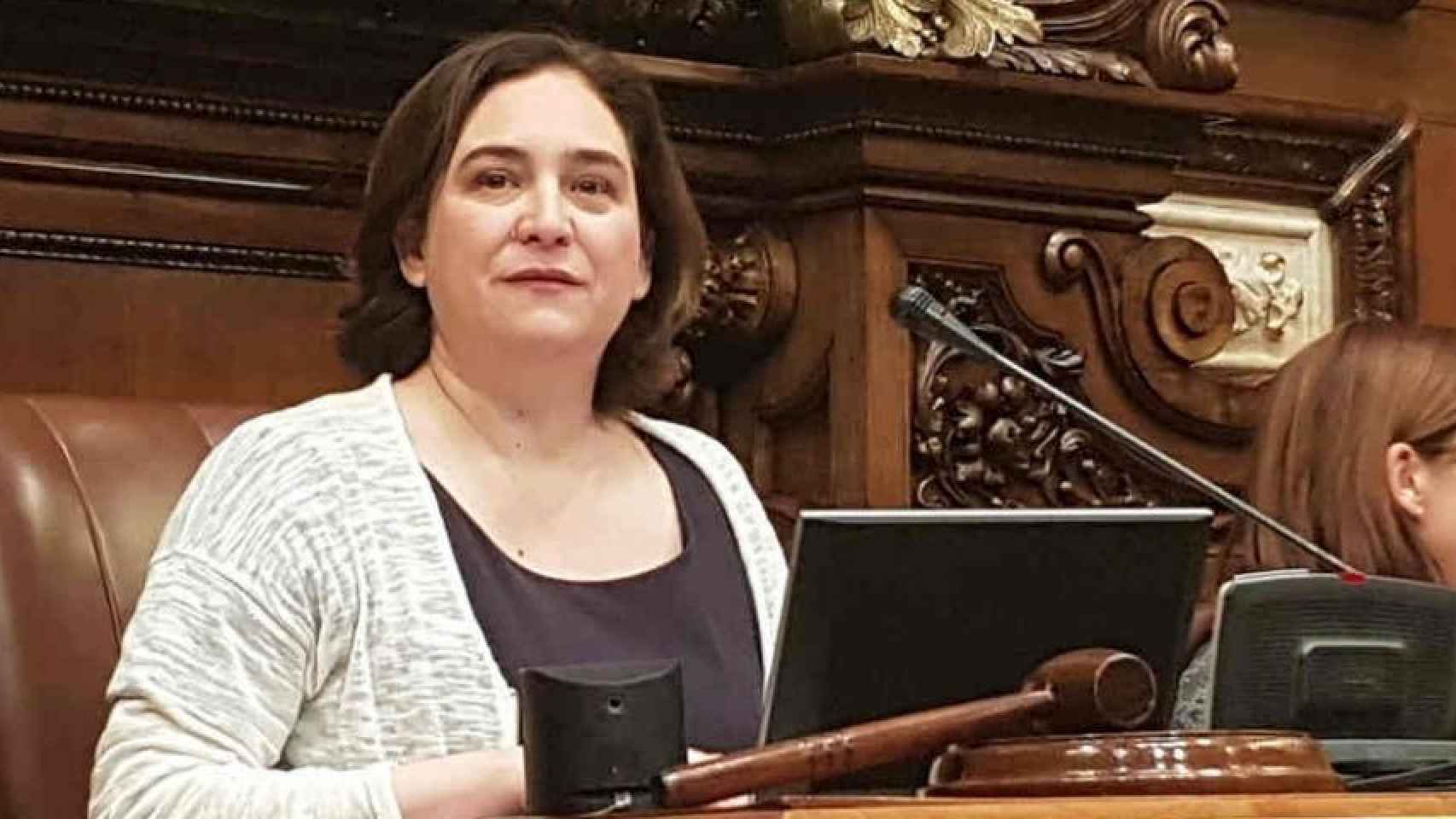 Ada Colau, en el pleno, el pasado mandato / EUROPA PRESS