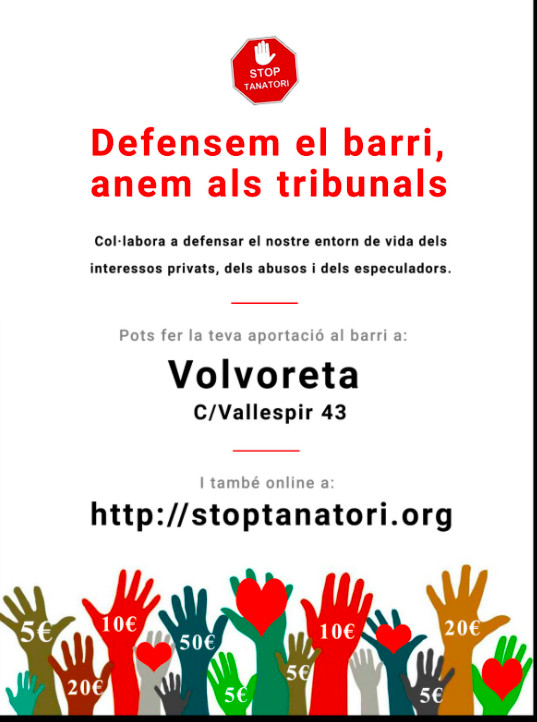 Los vecinos de Sants llevarán a los tribunales el proyecto de tanatorio / STOP TANATORI 