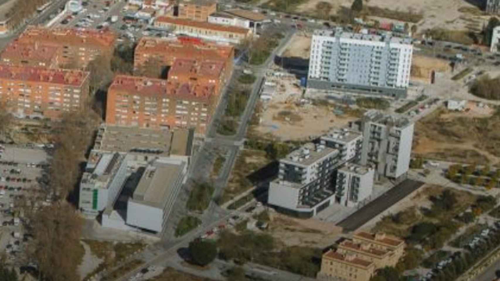 Vista aérea del barrio de La Marina del Prat Vermell / AYUNTAMIENTO DE BARCELONA