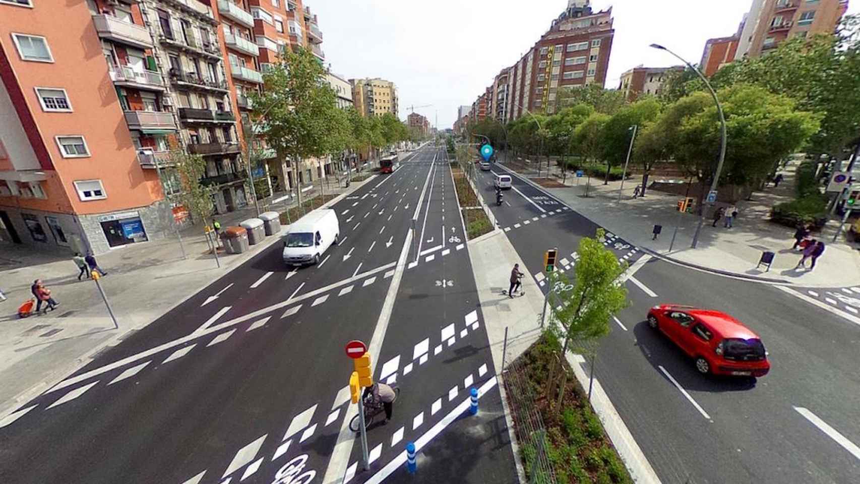 Recreación de la reforma del nuevo tramo de la Meridiana / AYUNTAMIENTO DE BARCELONA