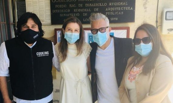 Sergi Arola y Francisca Laree, tras la boda en el Registro Civil de Quilimarí / INSTAGRAM