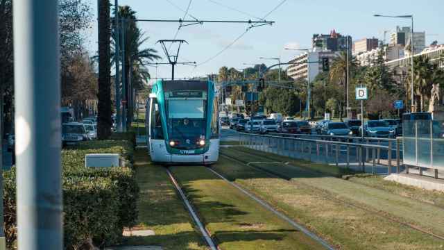 Un tranvía en la Diagonal