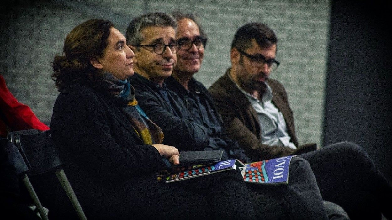 Jordi Martí al lado de Ada Colau en un acto / ARCHIVO