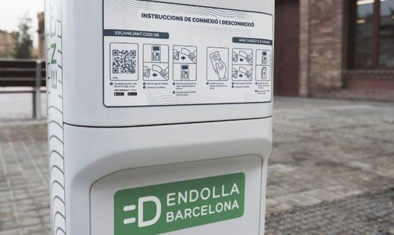 Punto de recarga de Endolla Barcelona, donde se explica cómo proceder / ENDOLLA BARCELONA