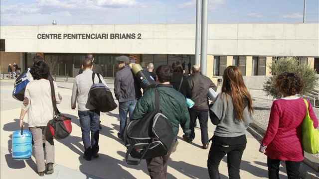 Una protesta anterior en la cárcel de Can Brians / EFE