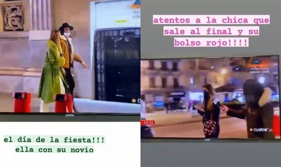 Capturas de pantalla de las acusaciones que vinculan a Ares Aixalà y Julieta Padrós en la fiesta clandestina / INSTAGRAM