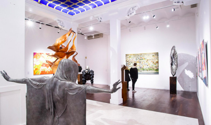 Interior de la galería de arte de Villa del Arte en Paseo de Gràcia / CEDIDA