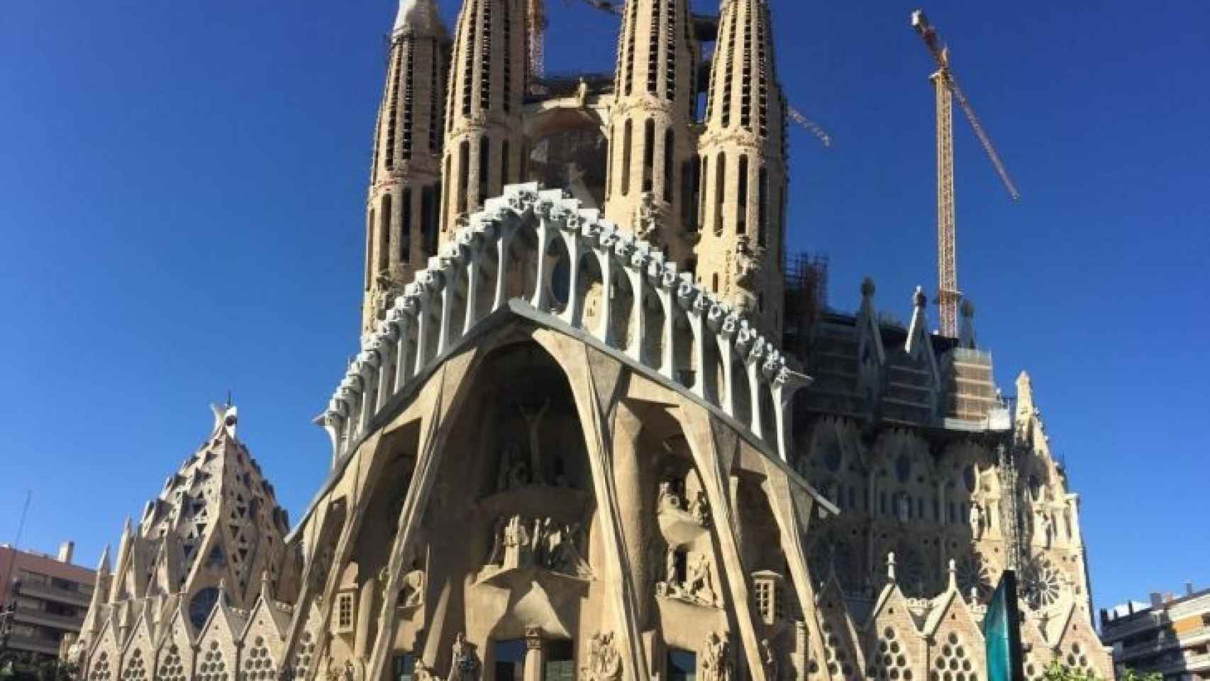 Exterior del templo de la Sagrada Família de Barcelona