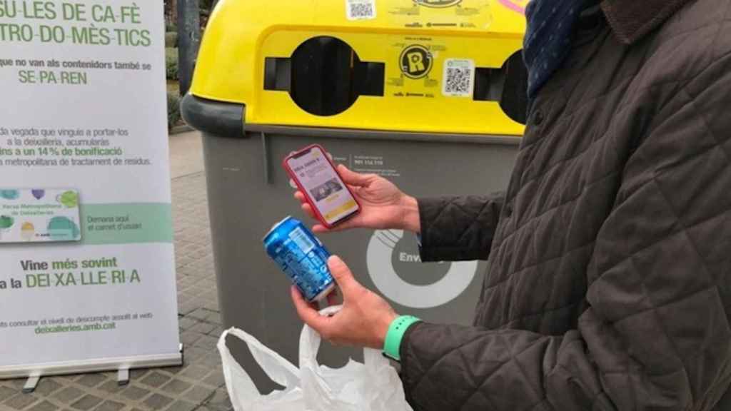 Sistema de reciclaje con premios