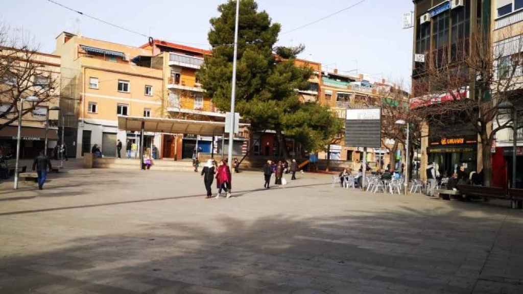 La plaza del Rellotge de Santa Coloma