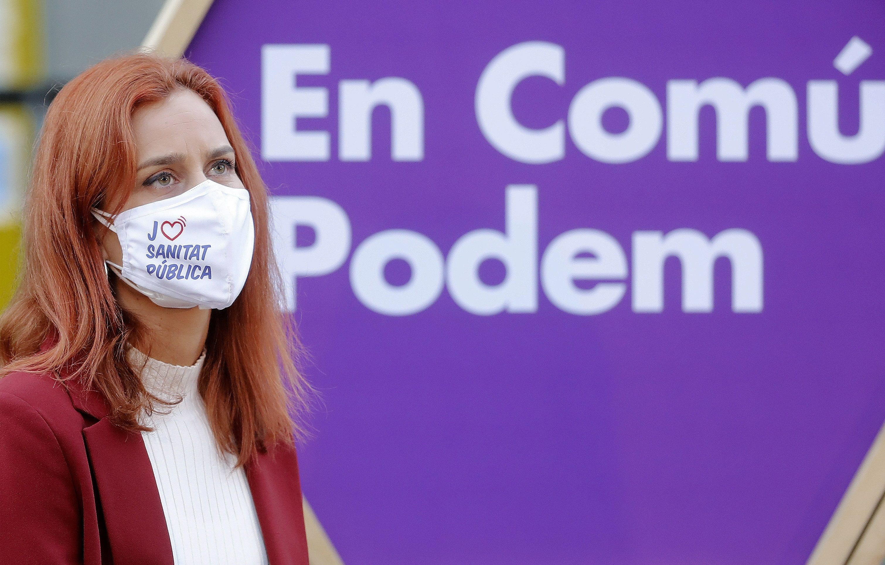 La cabeza de lista de En Comú Podem, Jéssica Albiach / EFE-Andreu Dalmau