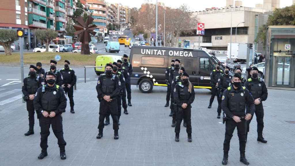 Agentes de la Unidad Omega de Badalona