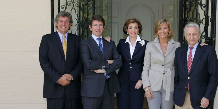 La familia Suqué Mateu, en una imagen de archivo / GRUP PERALADA