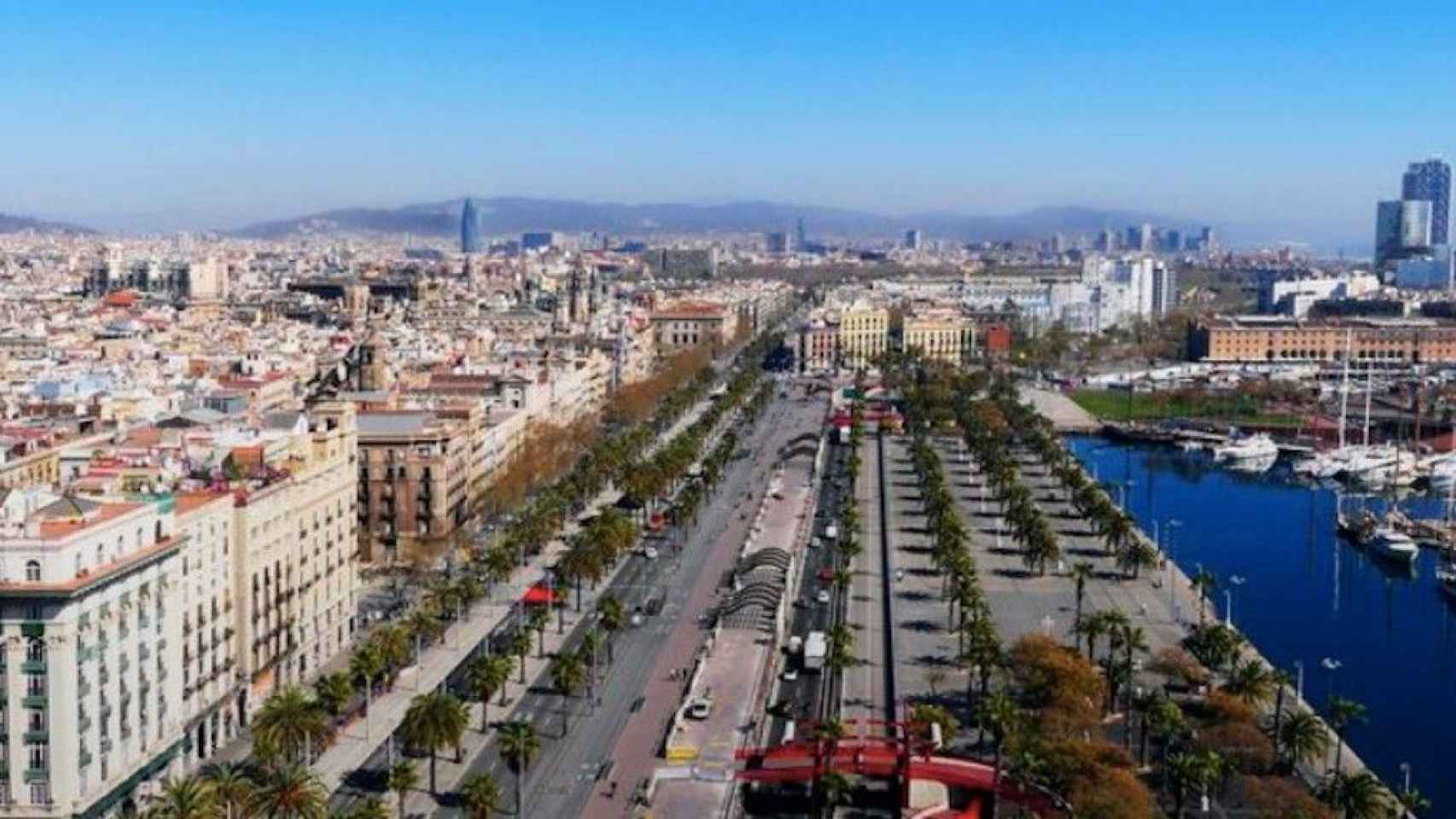 El paseo de Colom perderá dos carriles de circulación durante tres meses / AYUNTAMIENTO DE BARCELONA