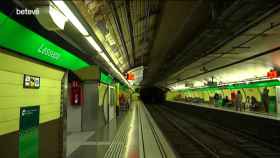 Estación del Metro en Lesseps