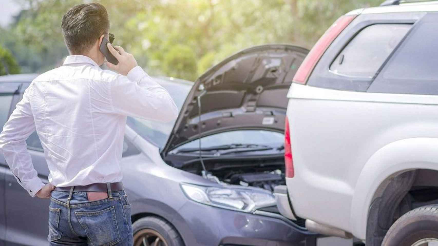 Llamada tras un accidente de tráfico