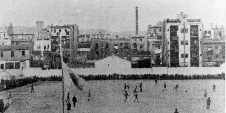 Imagen histórica del antiguo campo del Júpiter / CEDIDA