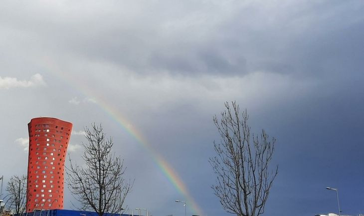 Arcoíris en Cornellà / METEOCORNELLÀ - @meteocornella