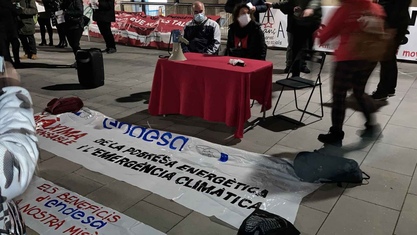 Protesta contra Endesa este miércoles en Barcelona / AAVV BARCELONETA