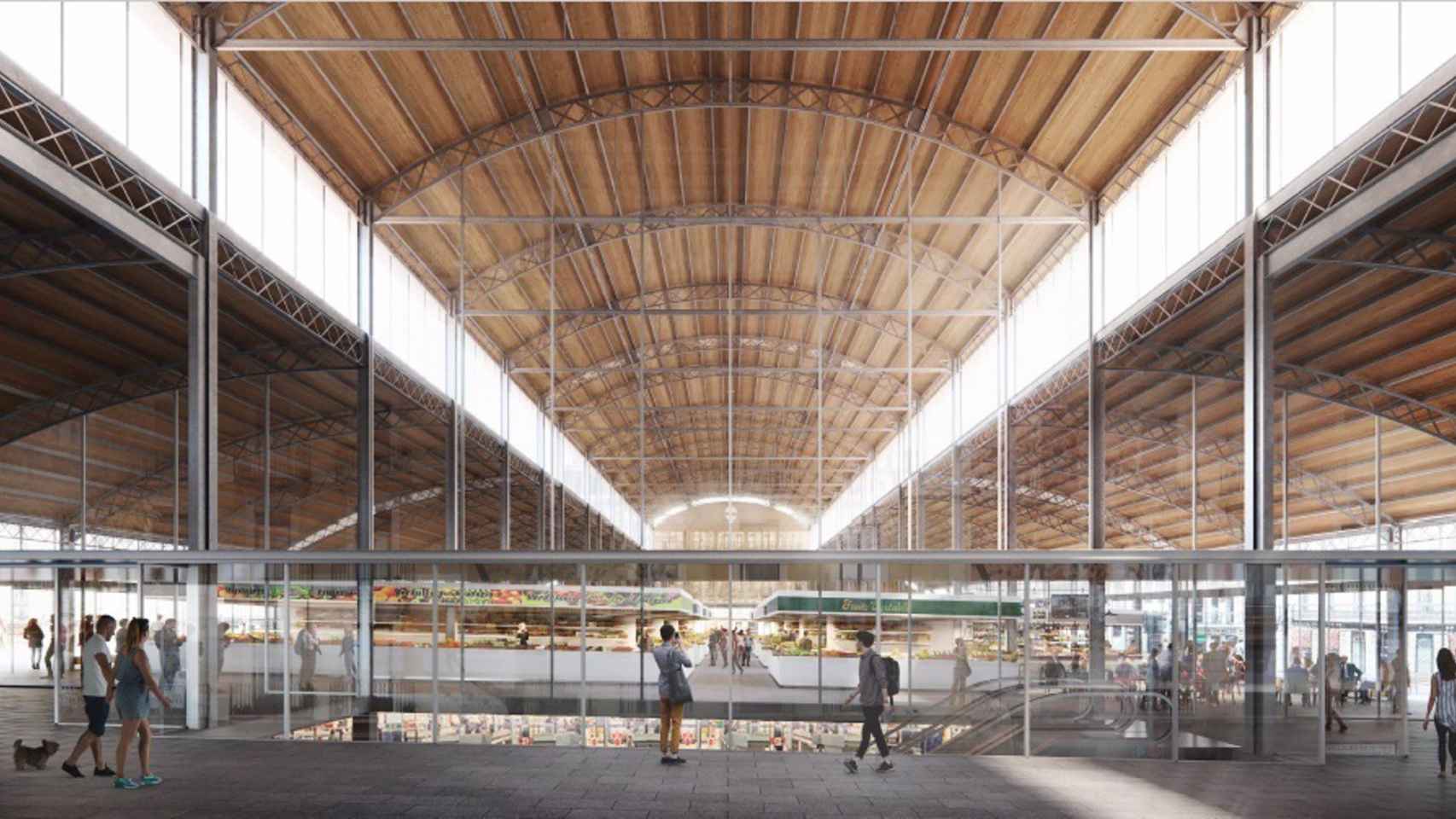 Render del nuevo mercado de la Abaceria / AYUNTAMIENTO DE BARCELONA