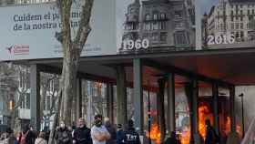 Incendio en Paseo de Gràcia / M.A.