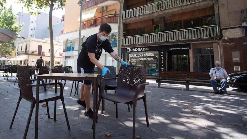 Terraza de un restaurante de Barcelona / EFE