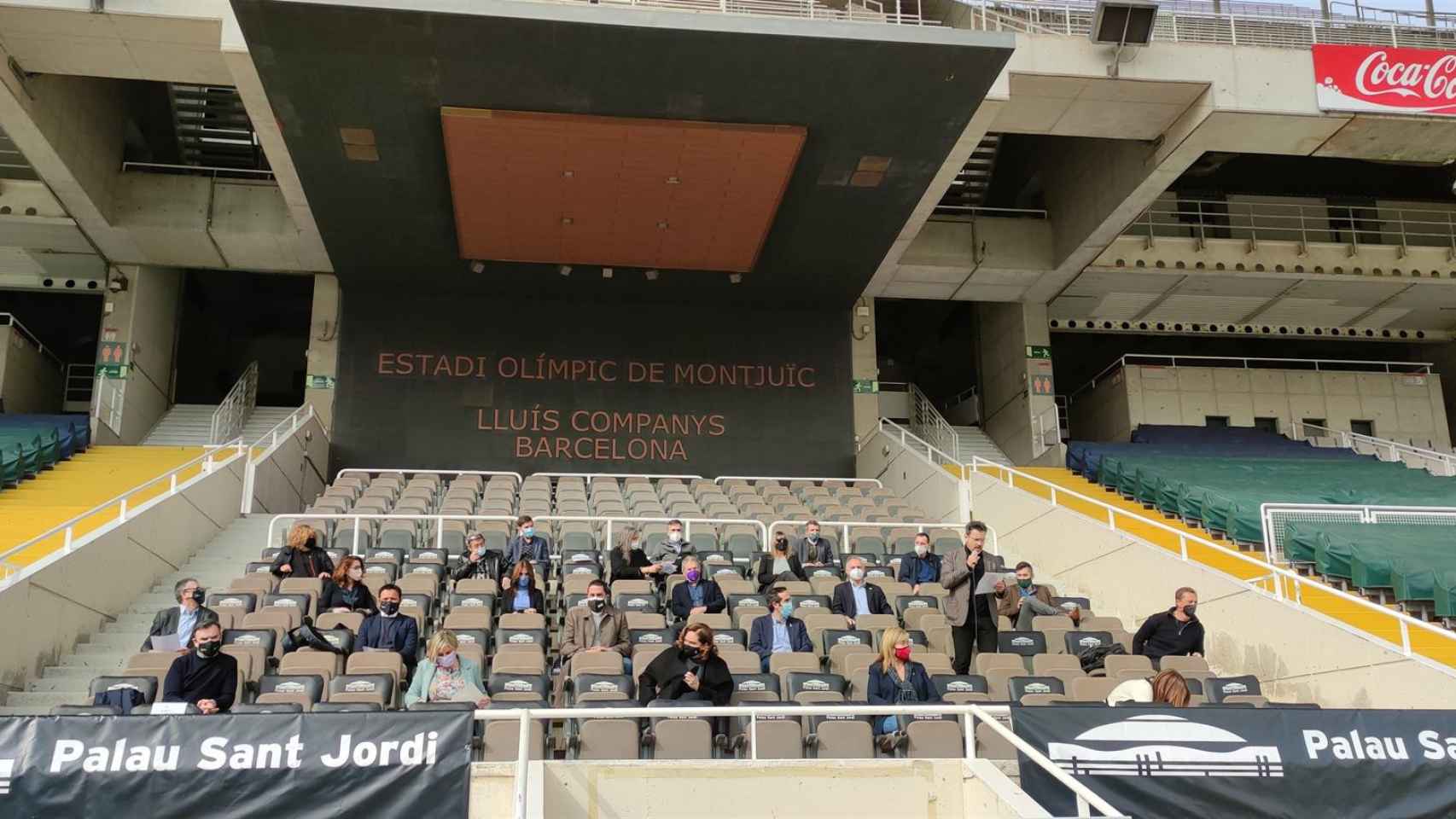 Festivals per la Cultura Segura durante la presentación del concierto del Palau Sant Jordi / EUROPA PRESS