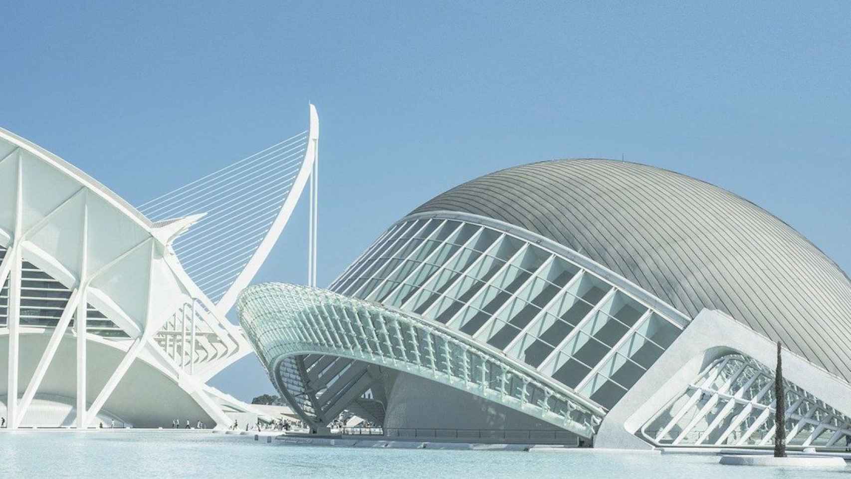 Vista parcial de la Ciudad de las Artes y las Ciencias de Valencia