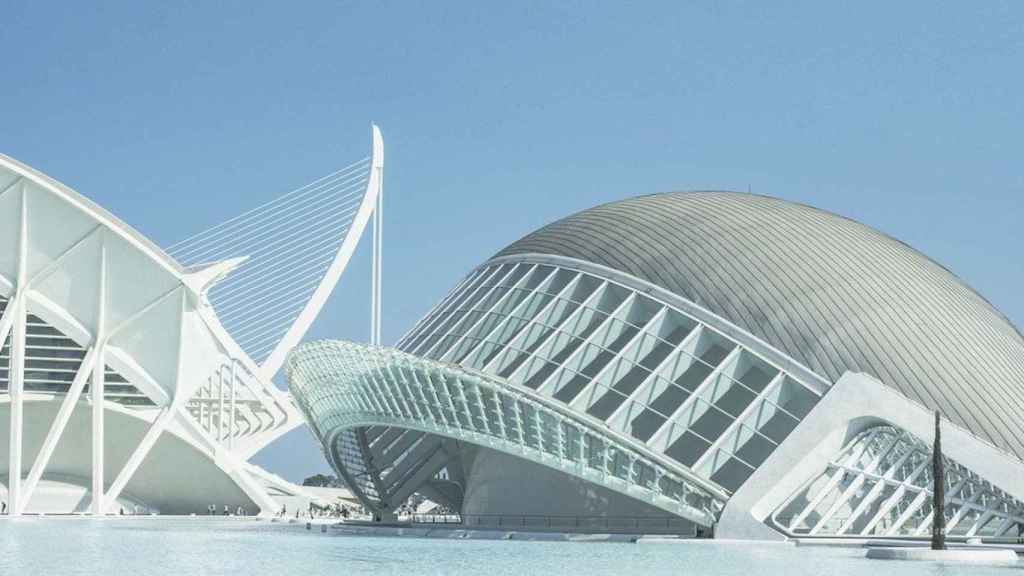 Vista parcial de la Ciudad de las Artes y las Ciencias de Valencia