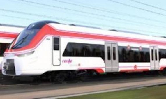 Diseño de uno de los nueves trenes de Alstom para Rodalies / RENFE