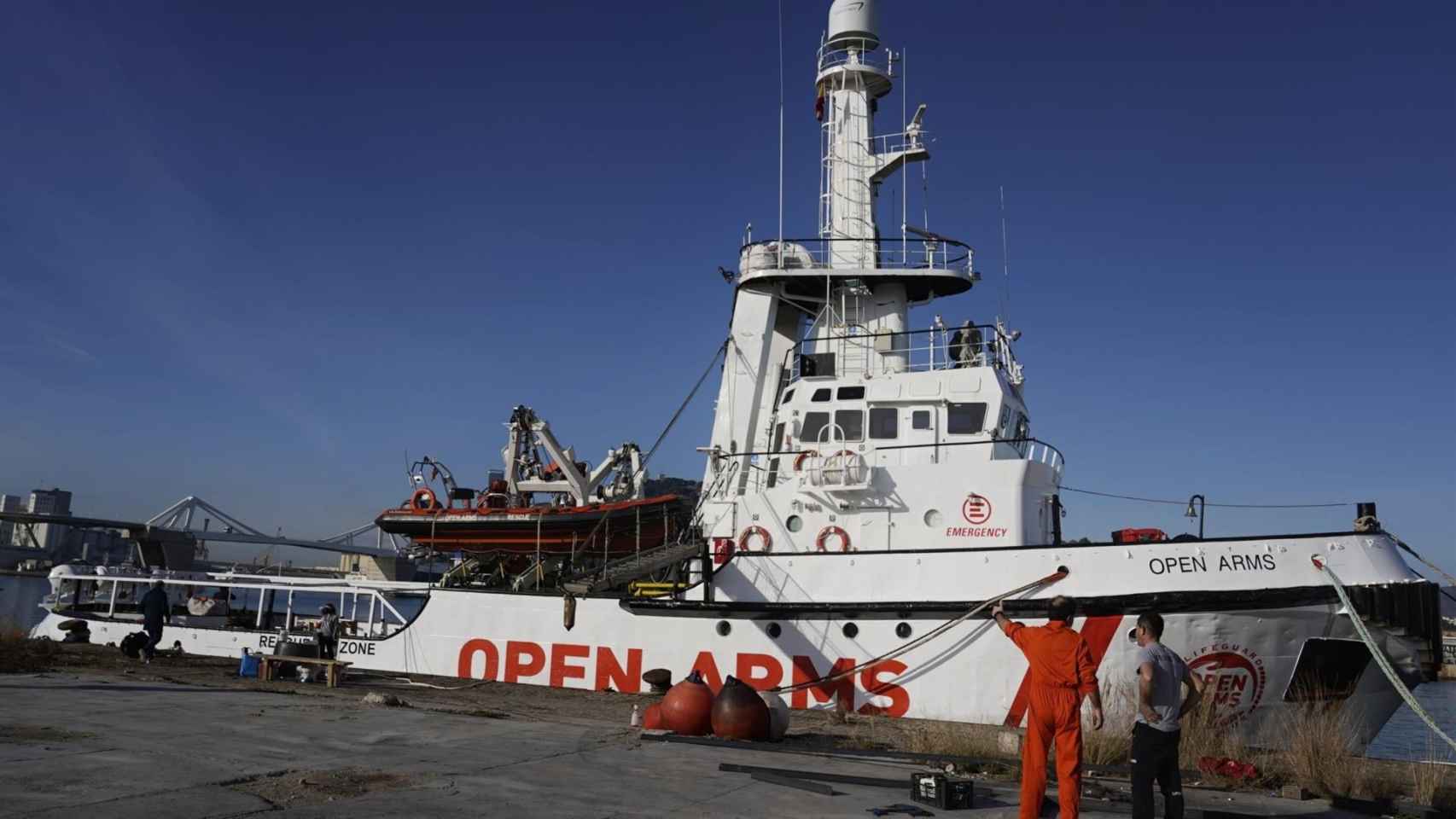 El barco Open Arms en Barcelona / AJ BCN