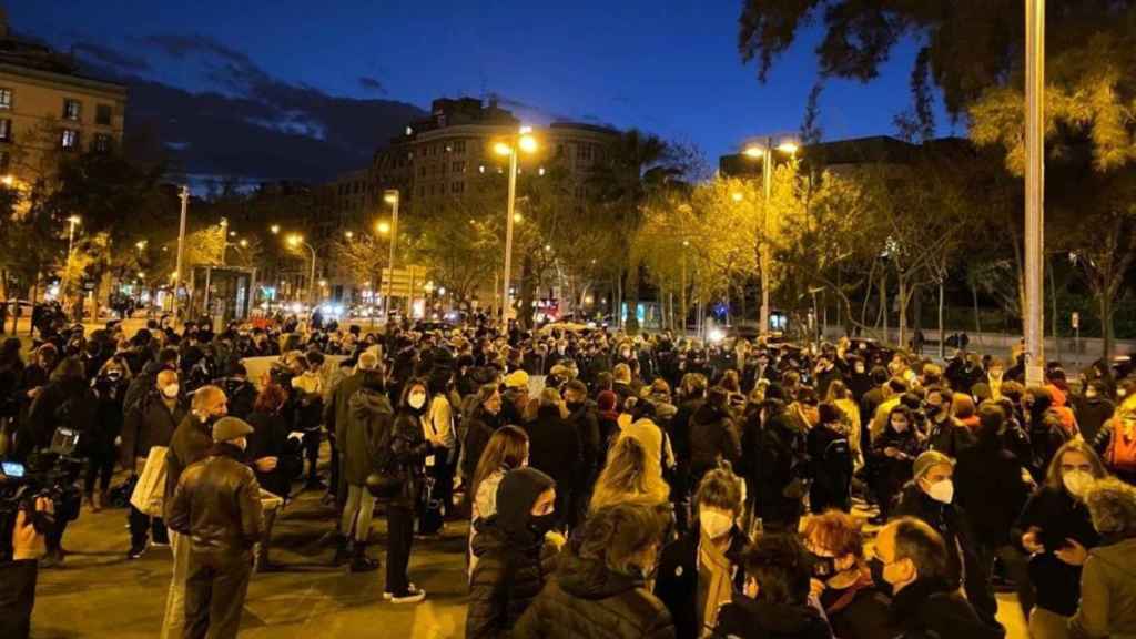 Manifestación por la libertad de Hasel / CUP BARCELONA